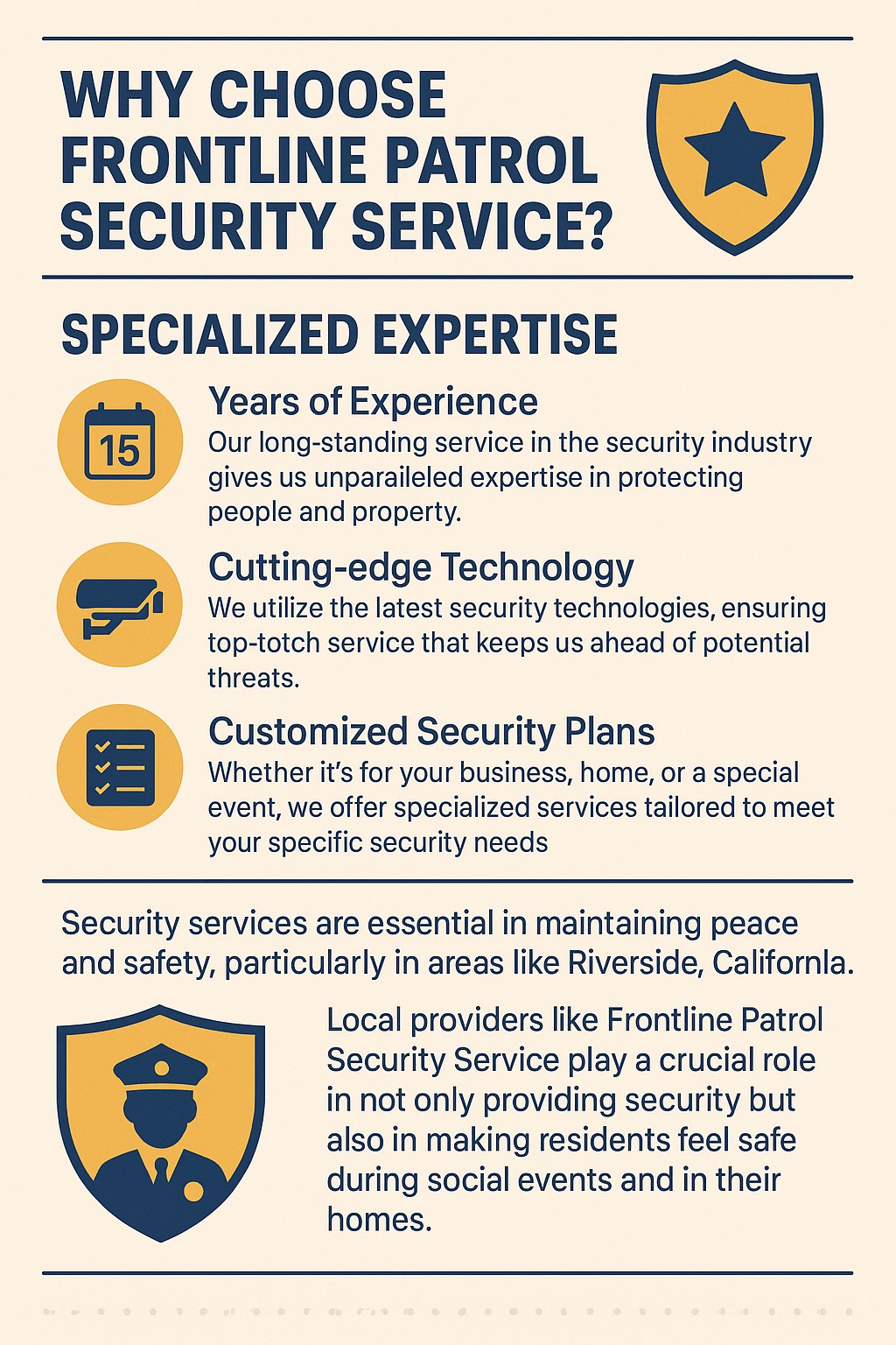 Why Choose Frontline Patrol Security Service